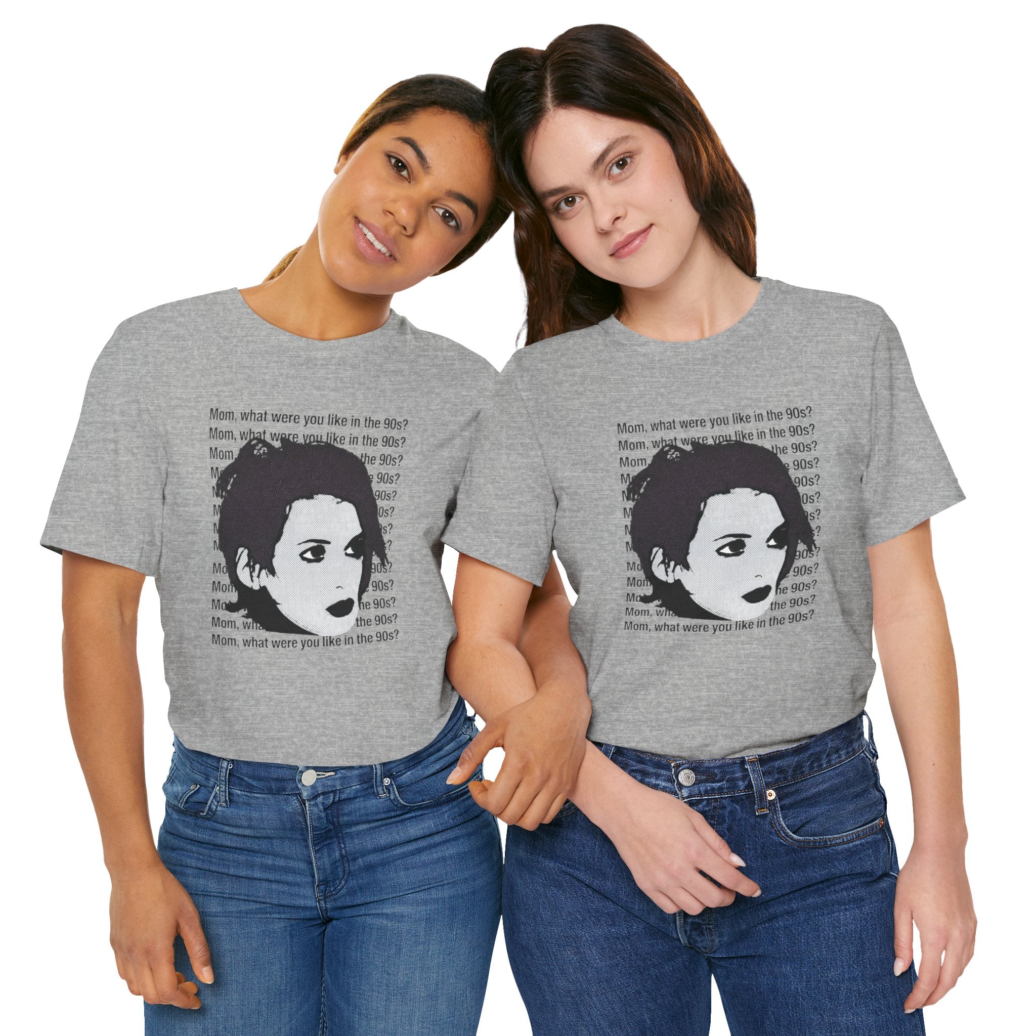 Pop Art Tee — "Mom, What Were You Like in the 90s"