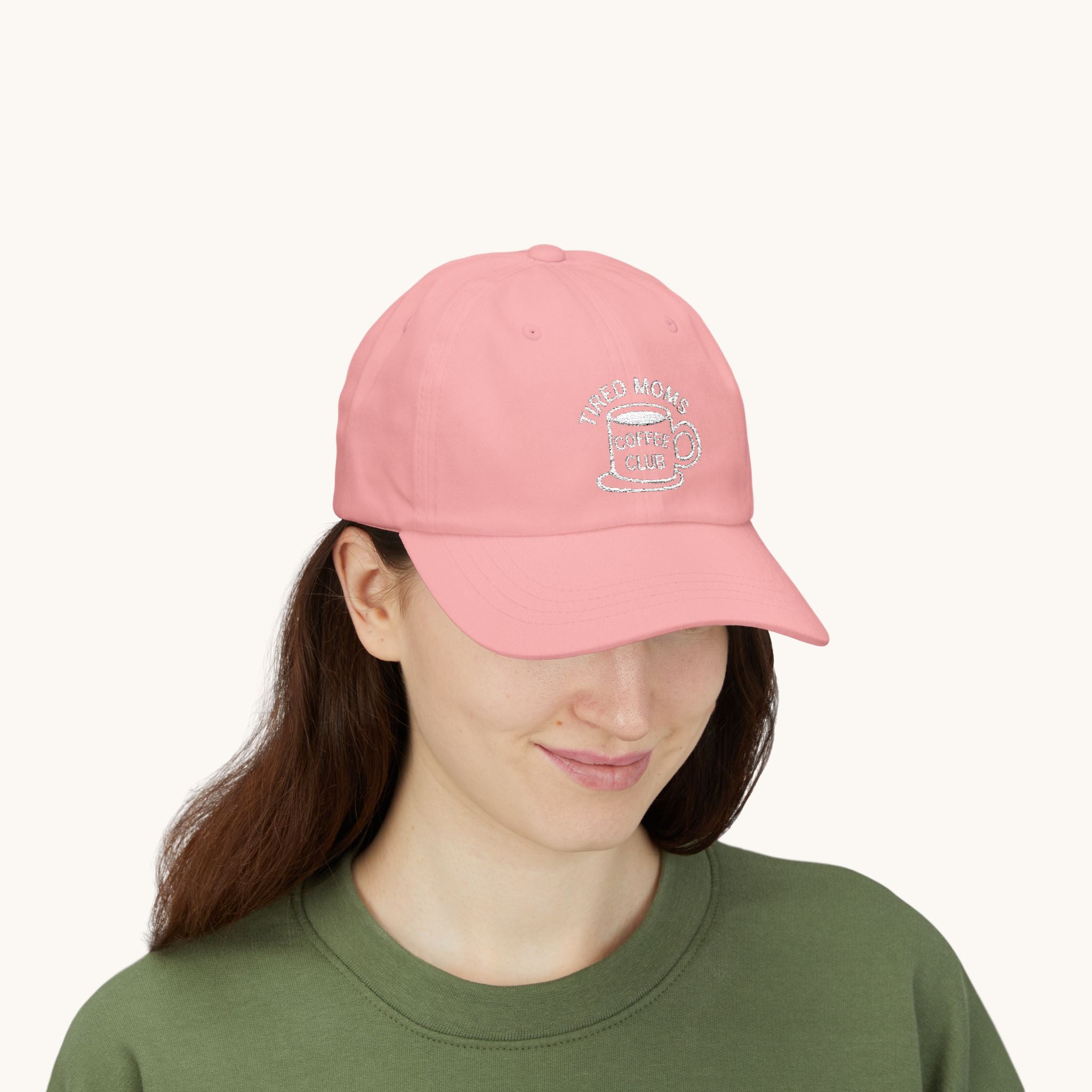 “Tired Moms Coffee Club” Embroidered Baseball Hat
