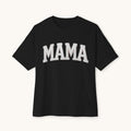 Mama Oversized Boxy Tee — Vintage Collegiate Mom Shirt