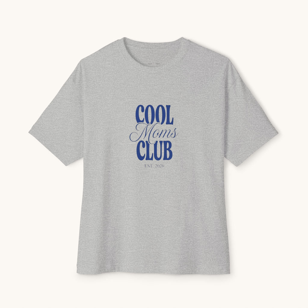 Cool Moms Club T-Shirt | Mom Graphic Tee, Navy Script Design