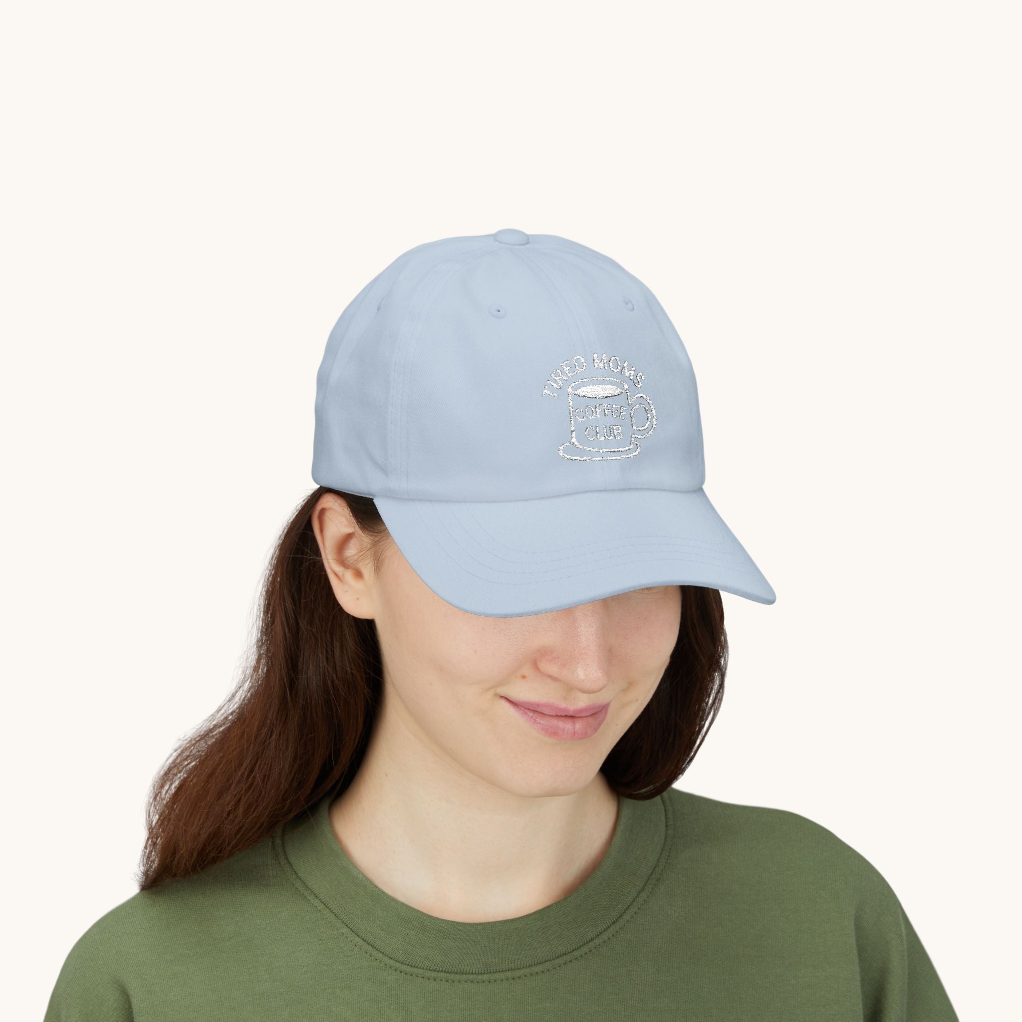 “Tired Moms Coffee Club” Embroidered Baseball Hat