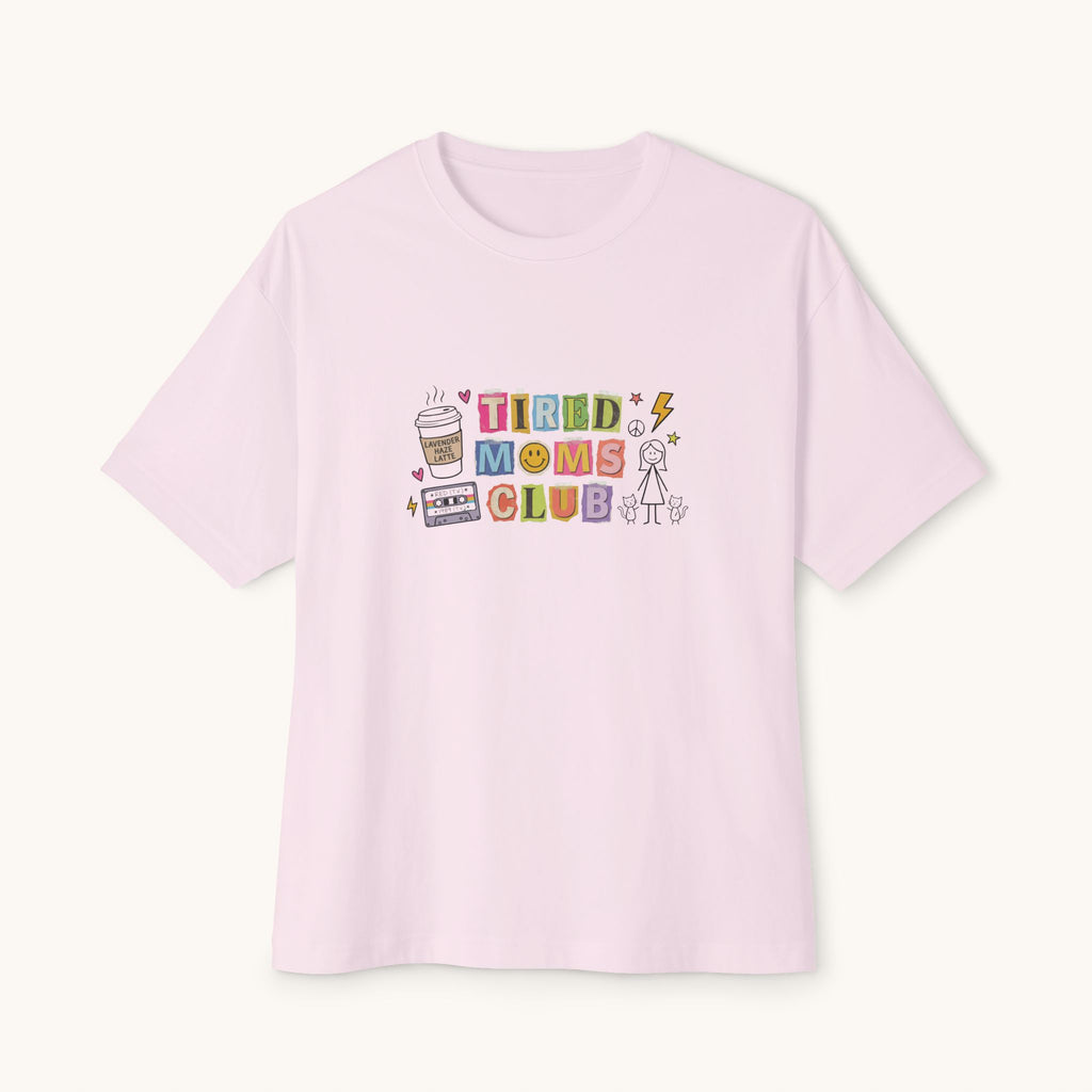 Tired Moms Club Tee — Cute Retro Graphic Mom Shirt