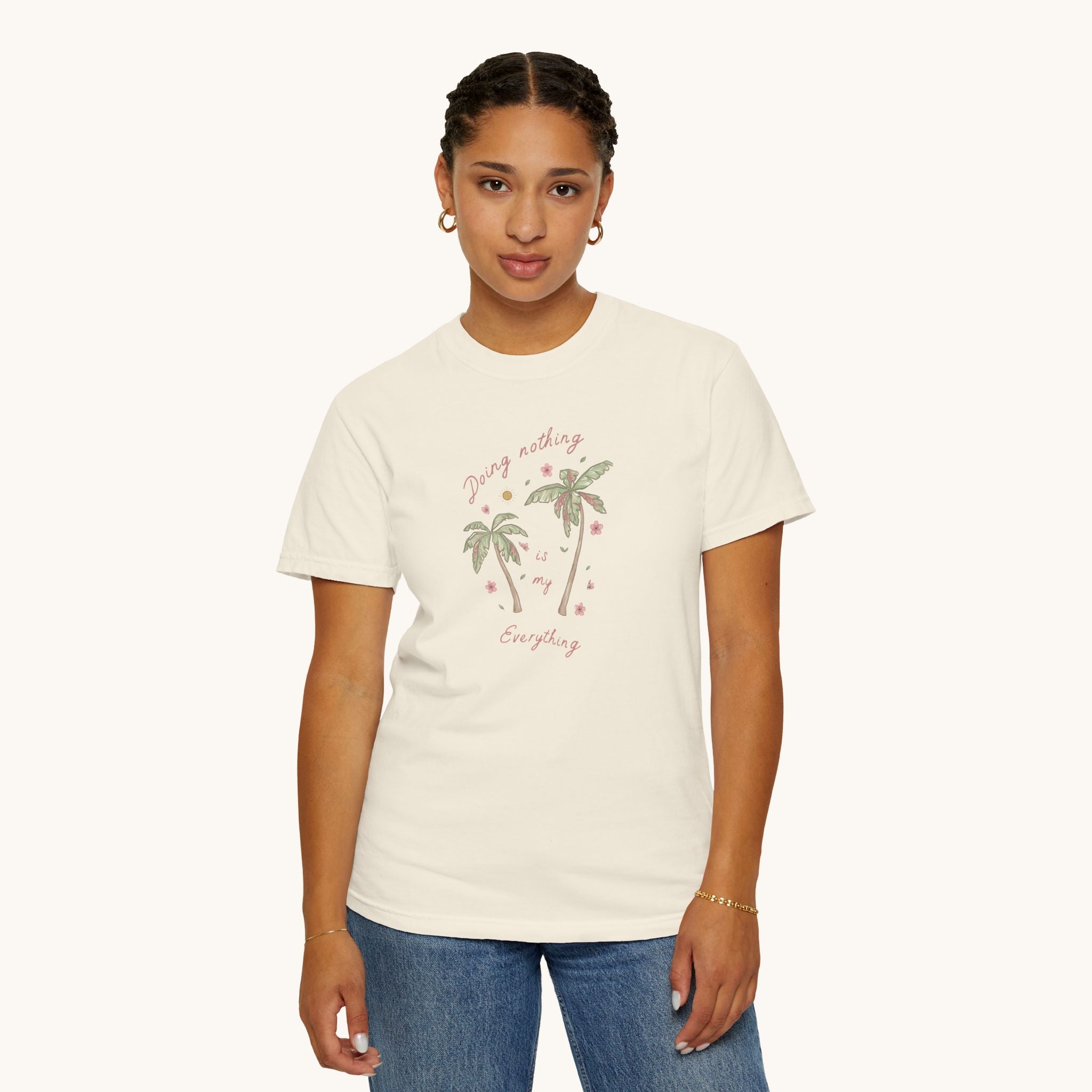 Palm Trees with Phrase T-shirt | Vintage Tropical Palm Graphic
