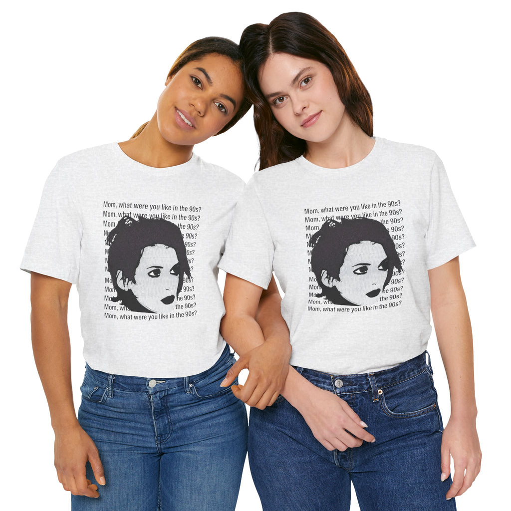 Pop Art Tee — "Mom, What Were You Like in the 90s"
