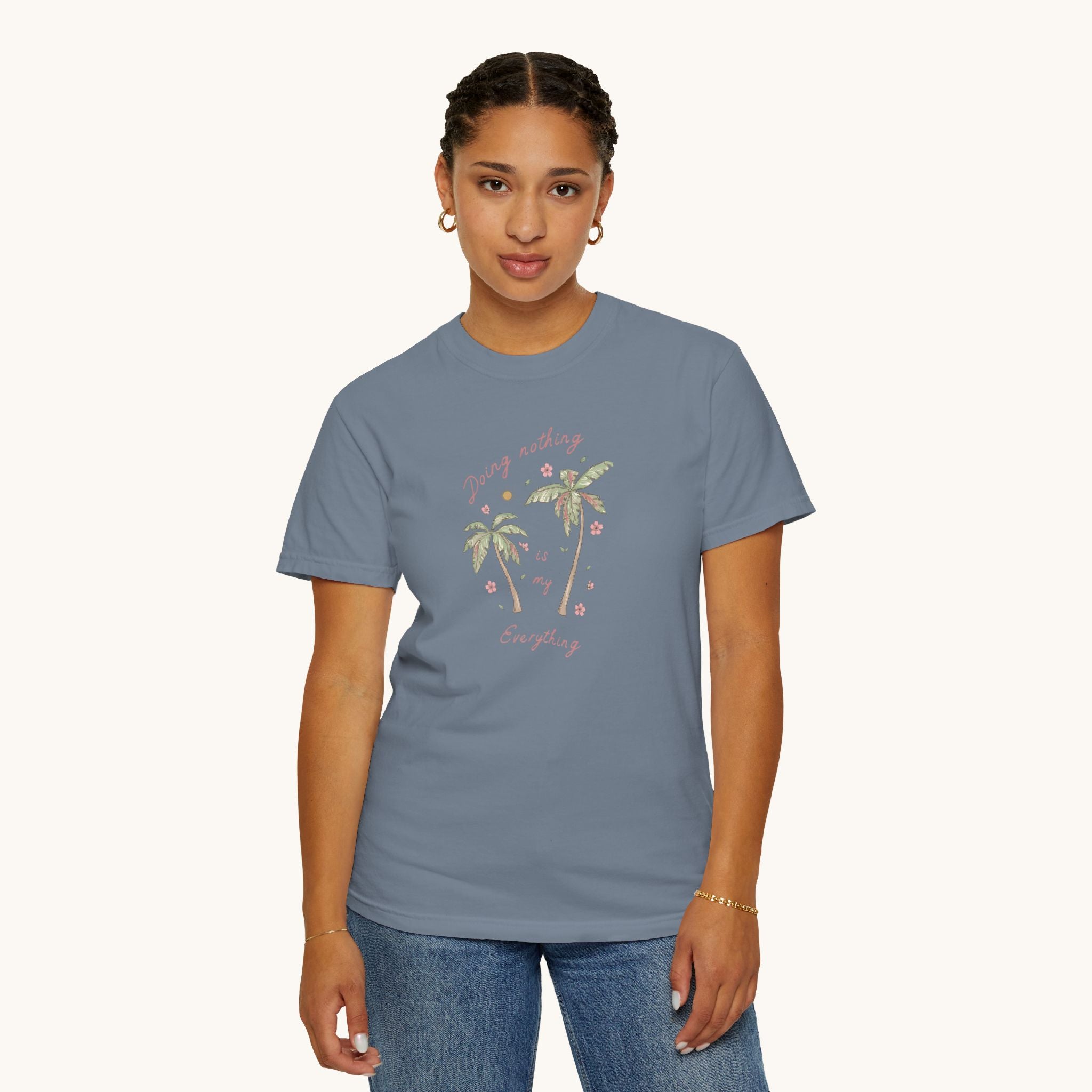 Palm Trees with Phrase T-shirt | Vintage Tropical Palm Graphic