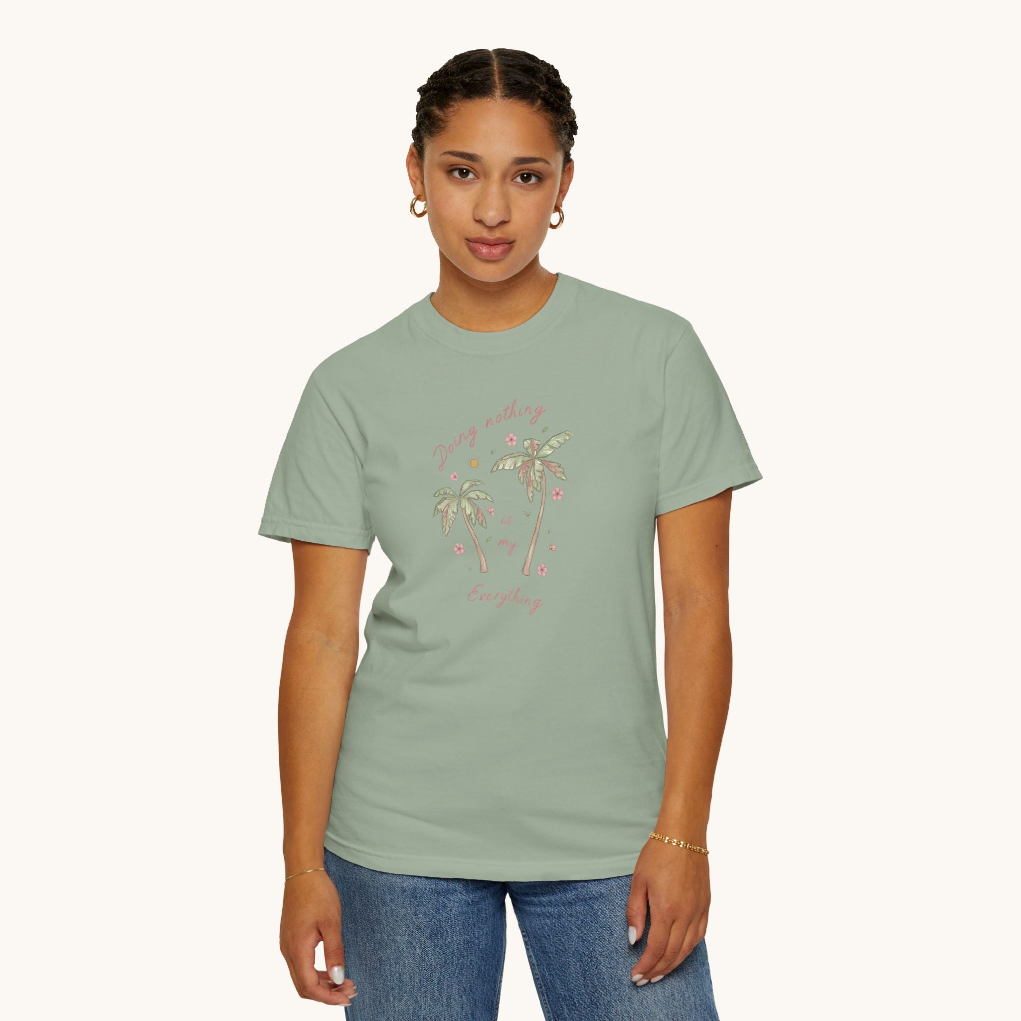 Palm Trees with Phrase T-shirt | Vintage Tropical Palm Graphic