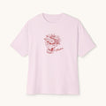 Mom Floral Bouquet Tee — Red Outlined Mother's Day Shirt