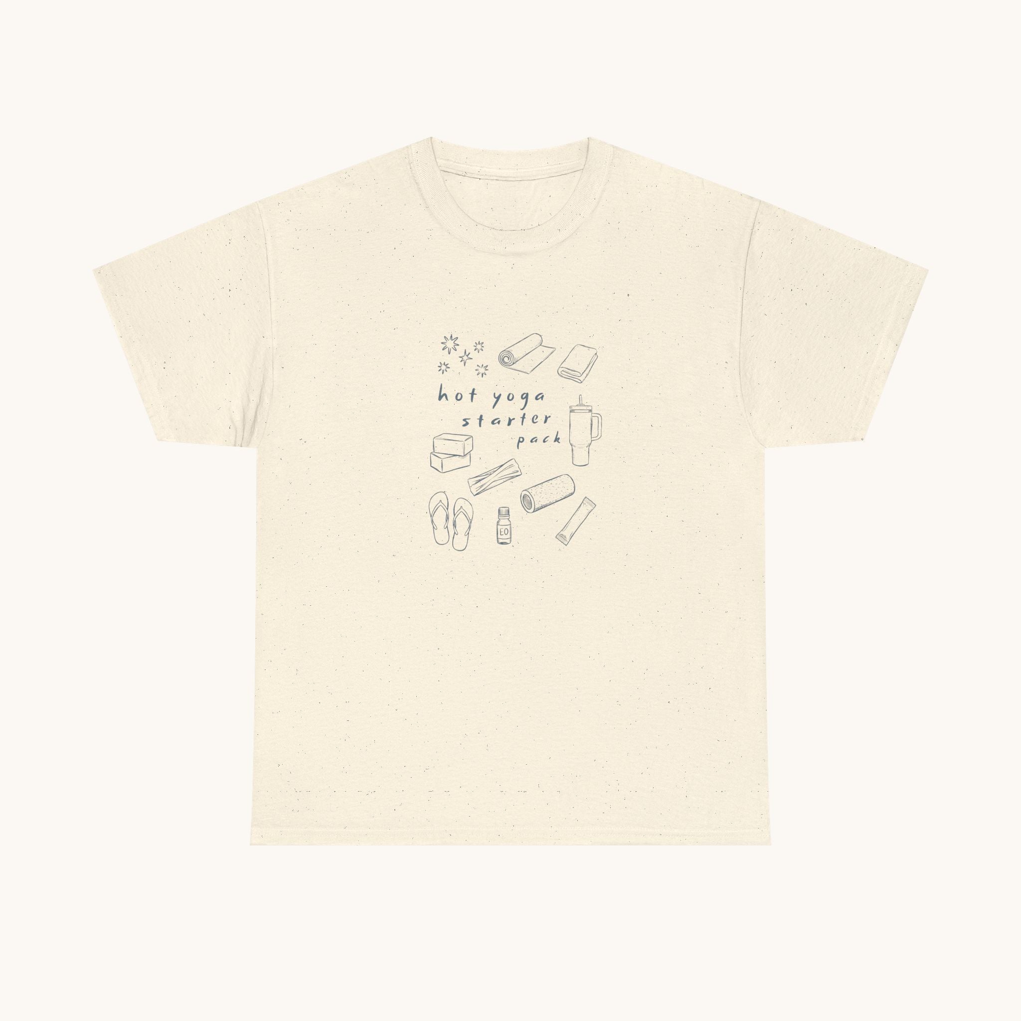 Hot Yoga Starter Pack T-Shirt — Classic Hot Yoga Essentials Tee