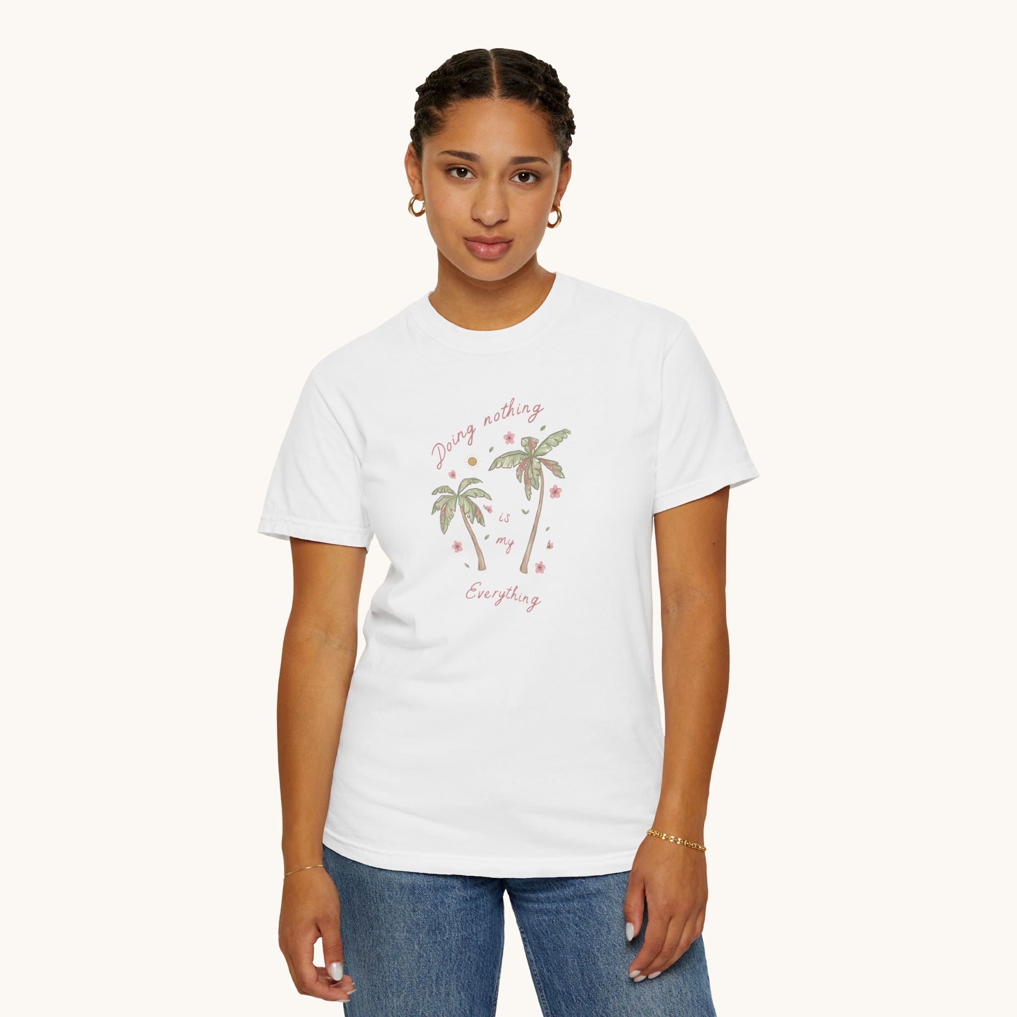 Palm Trees with Phrase T-shirt | Vintage Tropical Palm Graphic