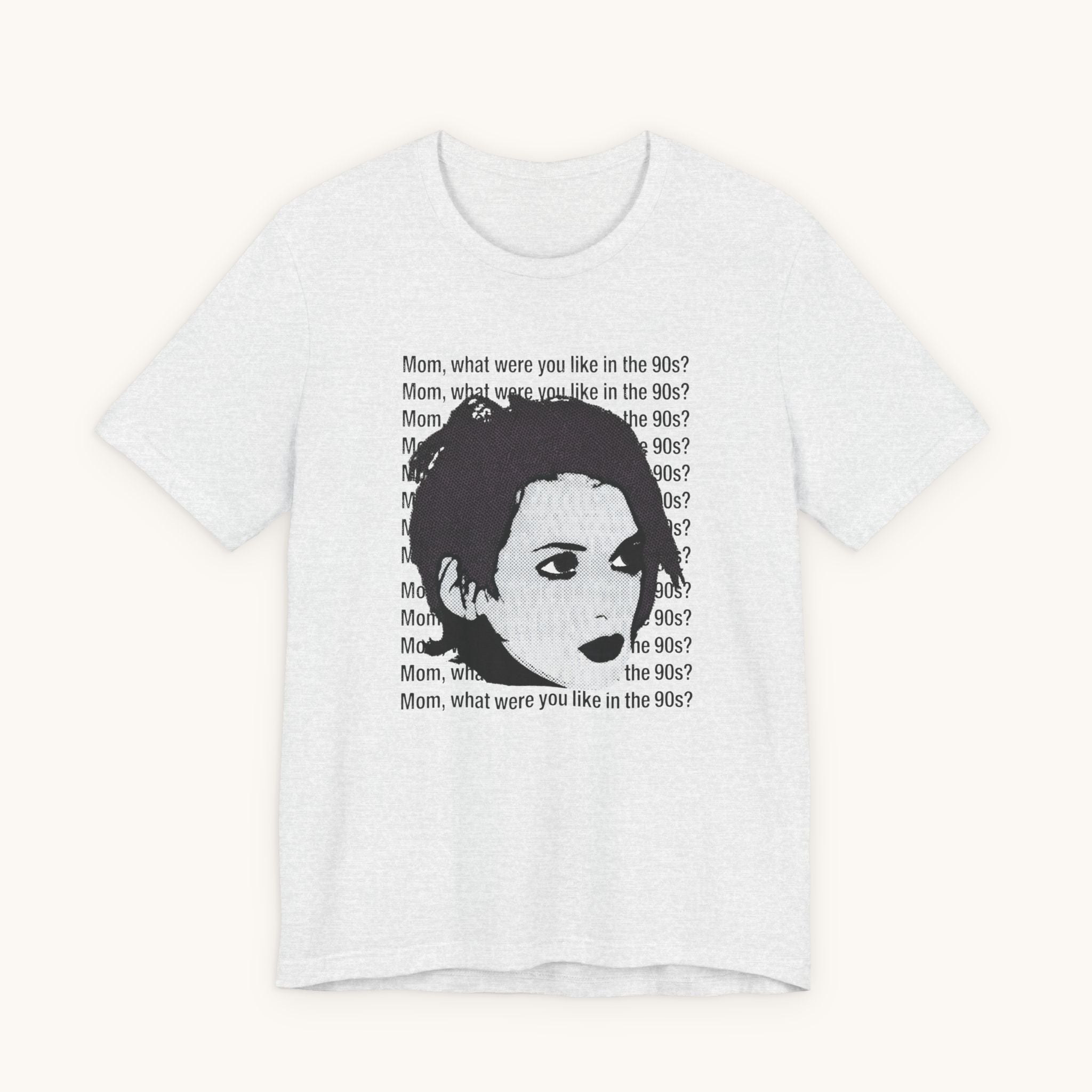 Pop Art Tee — "Mom, What Were You Like in the 90s"