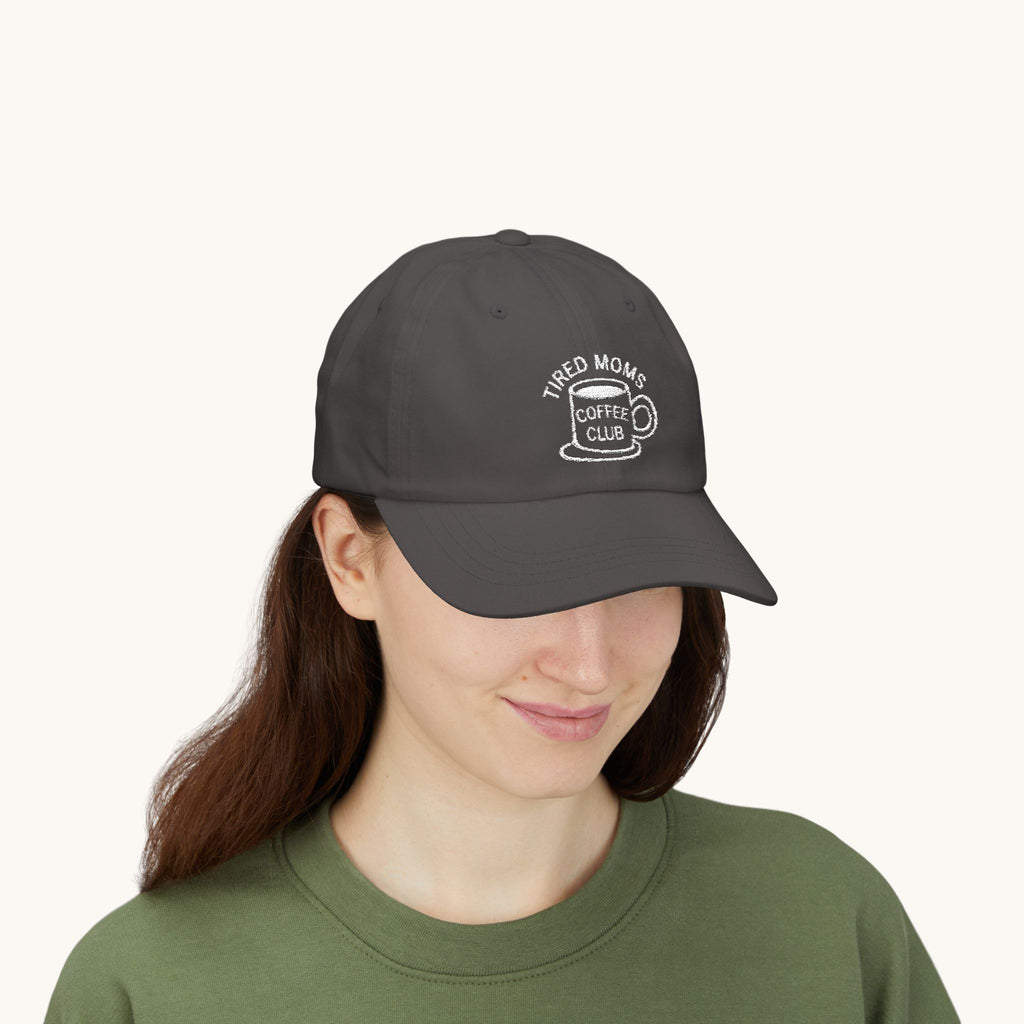 “Tired Moms Coffee Club” Embroidered Baseball Hat