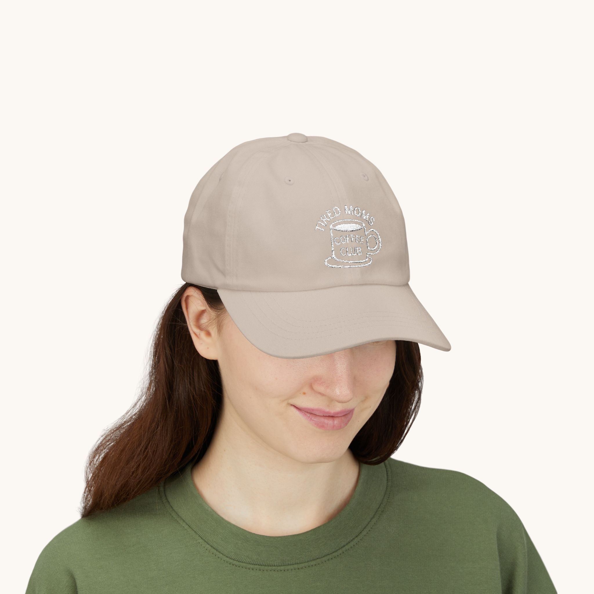 “Tired Moms Coffee Club” Embroidered Baseball Hat