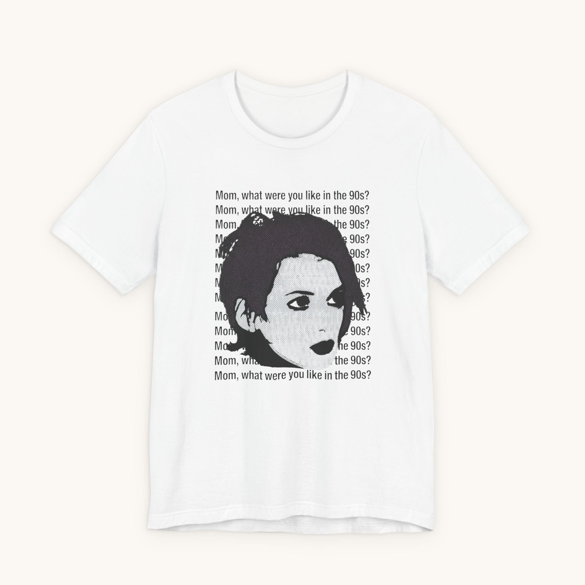Pop Art Tee — "Mom, What Were You Like in the 90s"