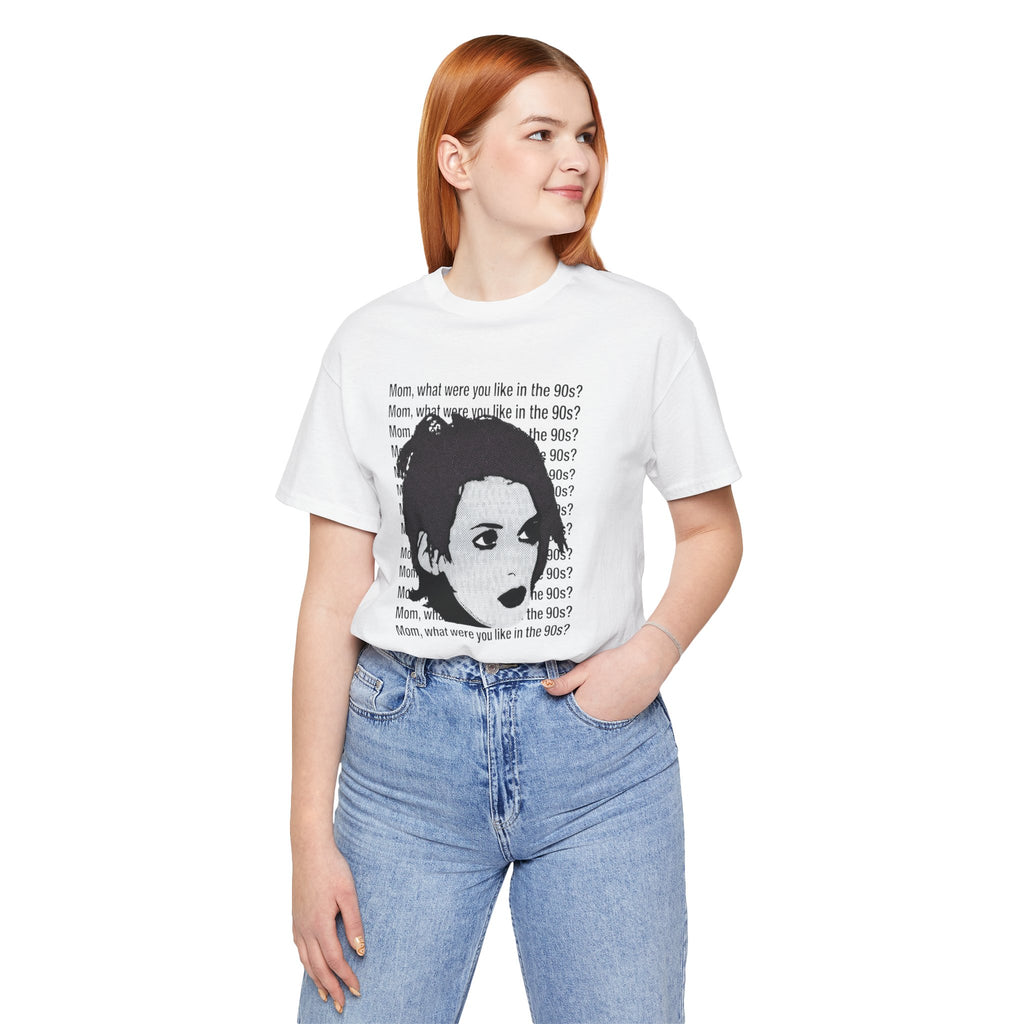 Pop Art Tee — "Mom, What Were You Like in the 90s"