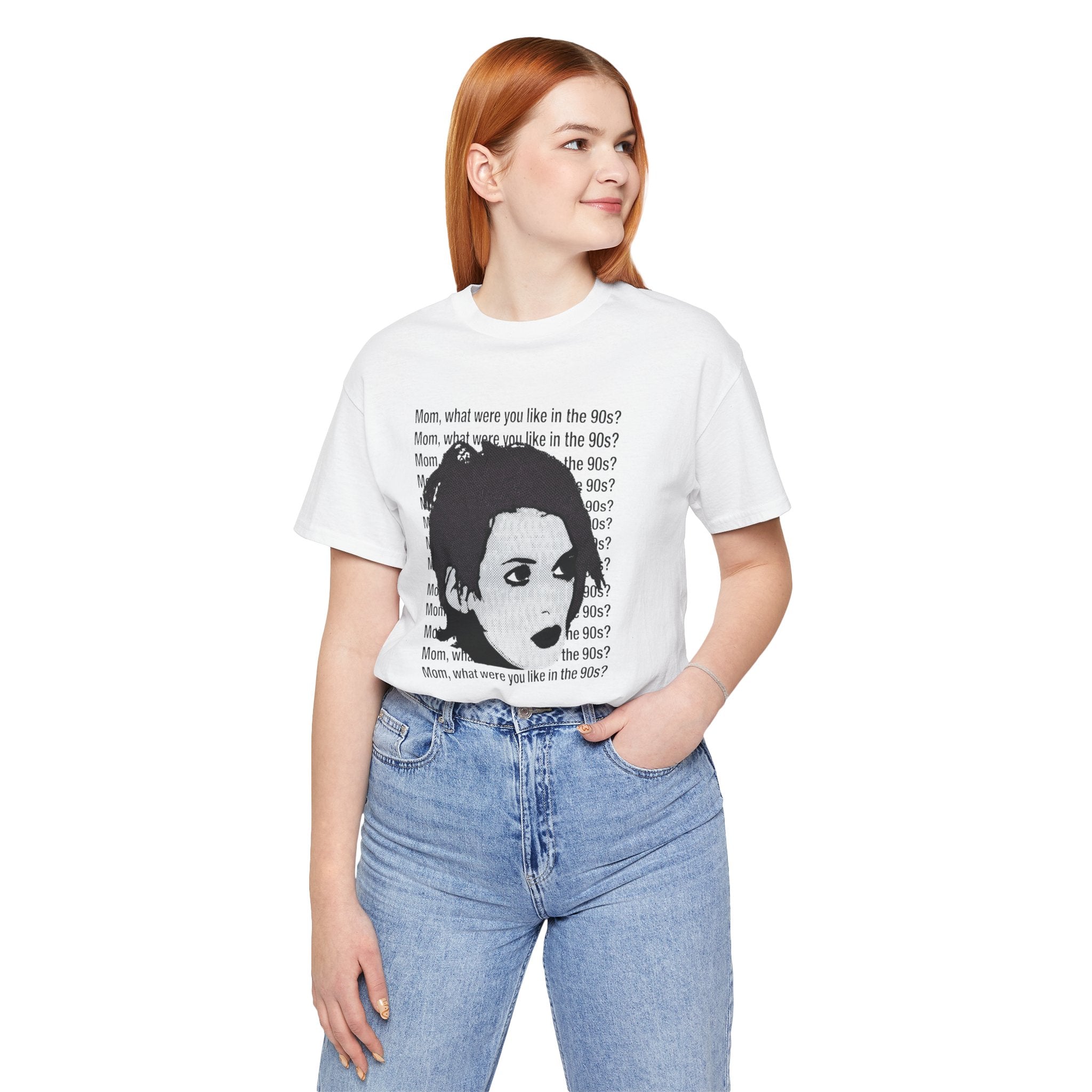 Pop Art Tee — "Mom, What Were You Like in the 90s"